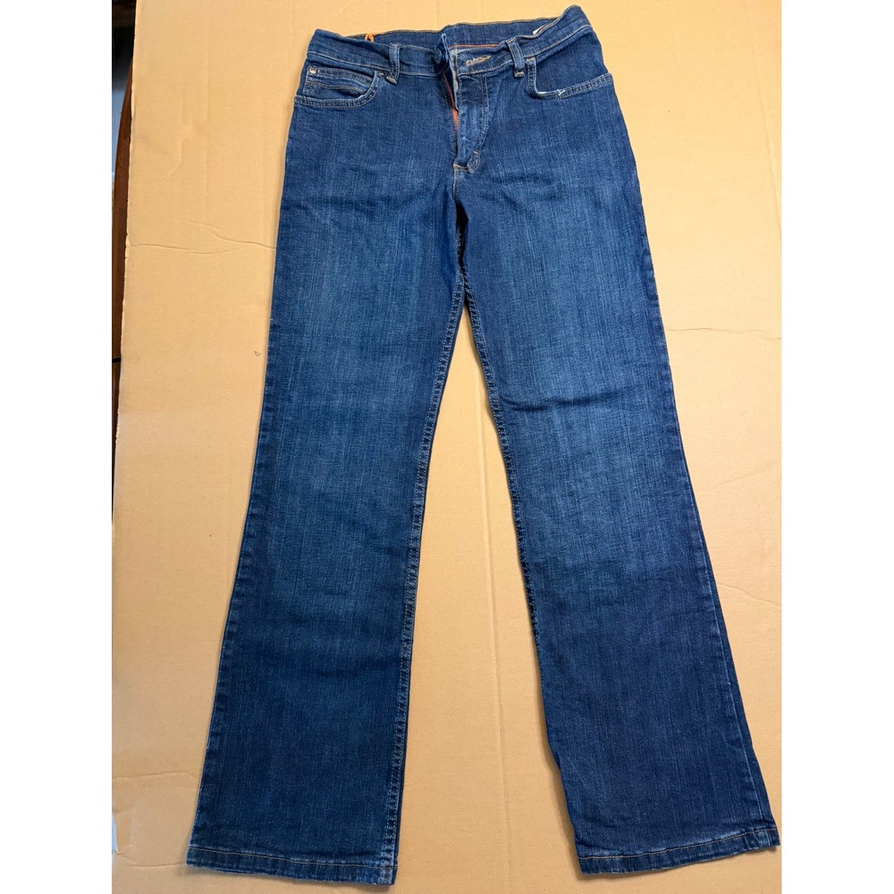 Wrangler Boys Blue Bootcut Jeans Size 16 Regular Adjustable Waist 6BRBWFS
